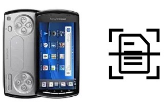 Digitalize documentos em um Sony Ericsson Xperia PLAY