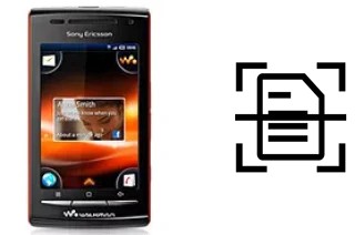 Digitalize documentos em um Sony Ericsson W8