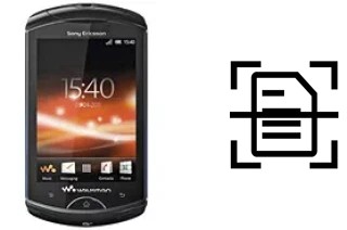 Digitalize documentos em um Sony Ericsson WT18i