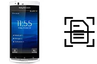 Digitalize documentos em um Sony Ericsson Xperia Arc S