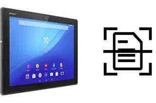 Digitalize documentos em um Sony Xperia Z4 Tablet LTE