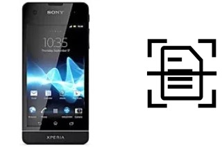 Digitalize documentos em um Sony Xperia SX SO-05D