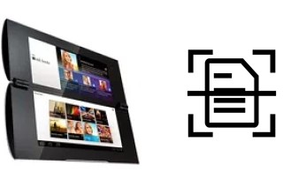 Digitalize documentos em um Sony Tablet P