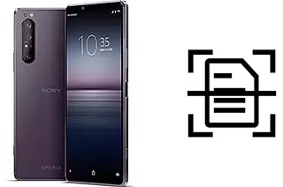 Digitalize documentos em um Sony Xperia 1 II