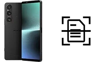 Digitalize documentos em um Sony Xperia 1 V