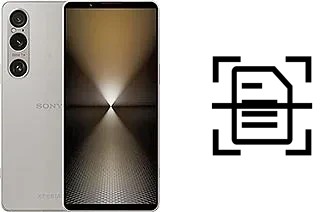 Digitalize documentos em um Sony Xperia 1 VI