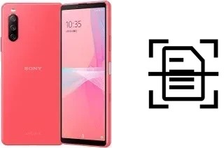 Digitalize documentos em um Sony Xperia 10 III Lite