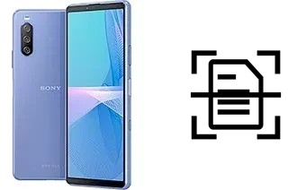 Digitalize documentos em um Sony Xperia 10 III