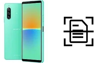 Digitalize documentos em um Sony Xperia 10 IV