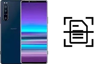 Digitalize documentos em um Sony Xperia 5 Plus