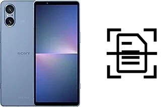 Digitalize documentos em um Sony Xperia 5 V