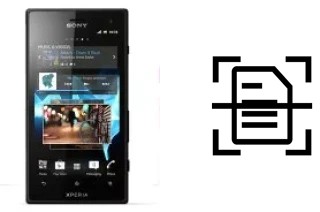 Digitalize documentos em um Sony Xperia acro S