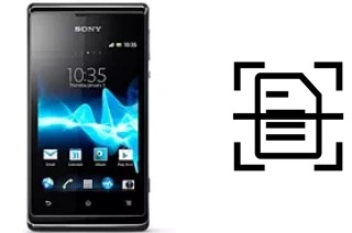 Digitalize documentos em um Sony Xperia E dual