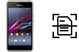 Digitalize documentos em um Sony Xperia E1 dual