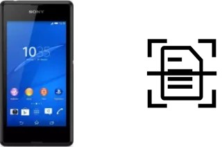 Digitalize documentos em um Sony Xperia E3 4G