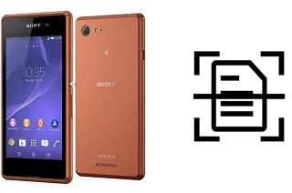 Digitalize documentos em um Sony Xperia E3 Dual