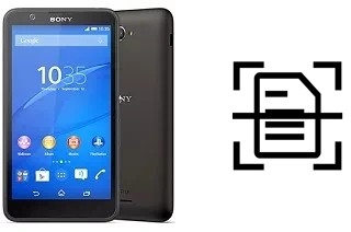 Digitalize documentos em um Sony Xperia E4 Dual