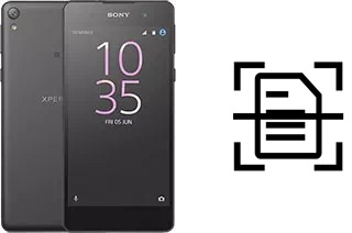 Digitalize documentos em um Sony Xperia E5