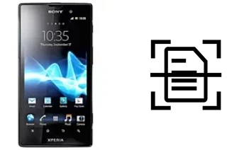 Digitalize documentos em um Sony Xperia ion HSPA