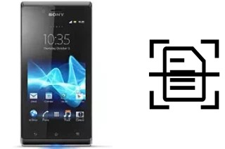 Digitalize documentos em um Sony Xperia J