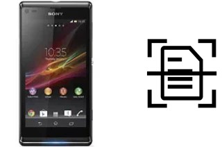 Digitalize documentos em um Sony Xperia L