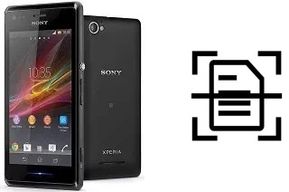 Digitalize documentos em um Sony Xperia M