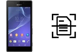 Digitalize documentos em um Sony Xperia M2 dual