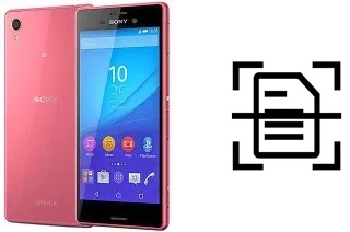 Digitalize documentos em um Sony Xperia M4 Aqua