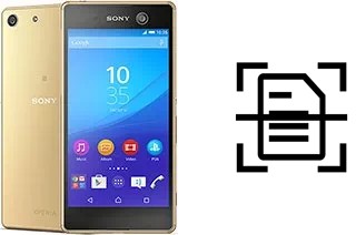 Digitalize documentos em um Sony Xperia M5