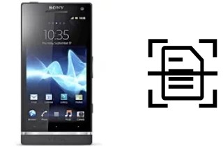 Digitalize documentos em um Sony Xperia SL