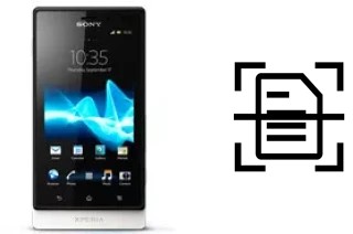 Digitalize documentos em um Sony Xperia sola