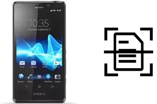 Digitalize documentos em um Sony Xperia T