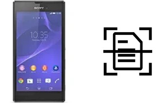 Digitalize documentos em um Sony Xperia T3