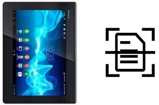 Digitalize documentos em um Sony Xperia Tablet S 3G