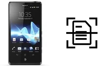 Digitalize documentos em um Sony Xperia T LTE