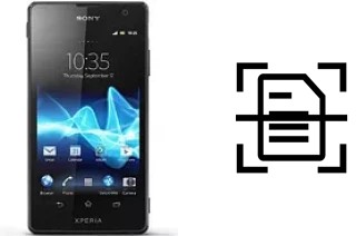 Digitalize documentos em um Sony Xperia TX