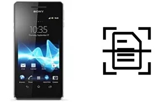 Digitalize documentos em um Sony Xperia V