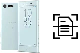 Digitalize documentos em um Sony Xperia X Compact