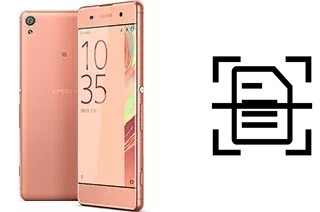 Digitalize documentos em um Sony Xperia XA Dual