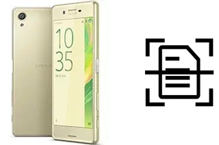 Digitalize documentos em um Sony Xperia X