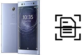 Digitalize documentos em um Sony Xperia XA2 Ultra