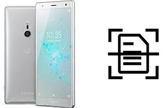 Digitalize documentos em um Sony Xperia XZ2