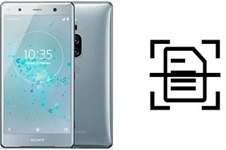 Digitalize documentos em um Sony Xperia XZ2 Premium