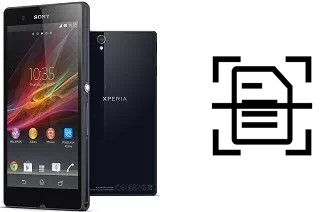 Digitalize documentos em um Sony Xperia Z