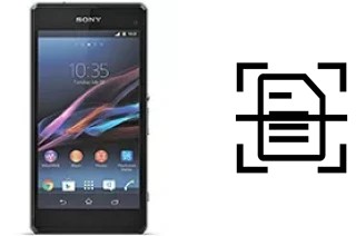 Digitalize documentos em um Sony Xperia Z1 Compact