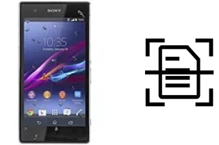 Digitalize documentos em um Sony Xperia Z1s