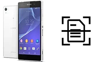 Digitalize documentos em um Sony Xperia Z2