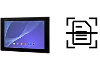 Digitalize documentos em um Sony Xperia Z2 Tablet LTE