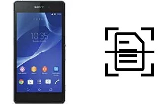 Digitalize documentos em um Sony Xperia Z2a