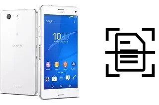 Digitalize documentos em um Sony Xperia Z3 Compact